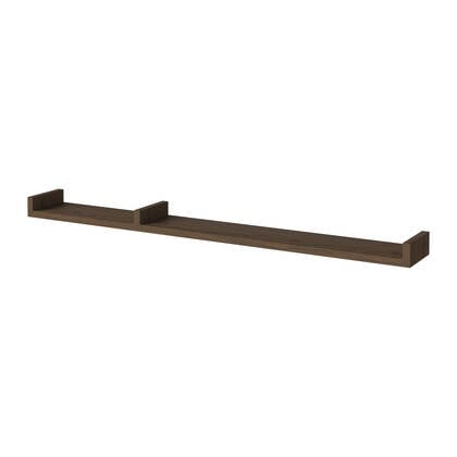 Bolia Display Wandplank B 120 cm - Asymmetrisch Links - Donker Geolied Eiken