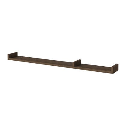 Bolia Display Wandplank B 120 cm - Asymmetrisch Rechts - Donker Geolied Eiken