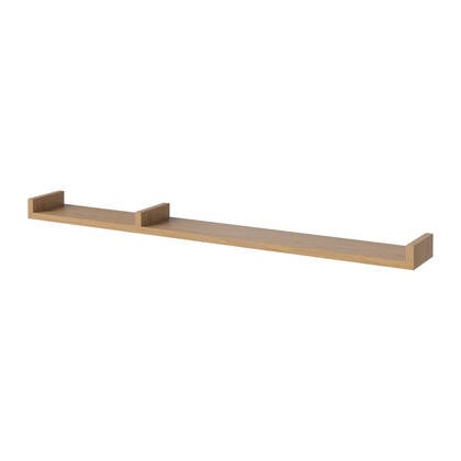 Bolia Display Wandplank B 120 cm - Asymmetrisch Links - Geolied Eiken