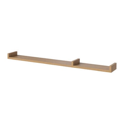 Bolia Display Wandplank B 120 cm - Asymmetrisch Rechts - Geolied Eiken