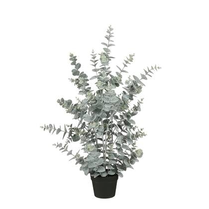 Mica Decorations Eucalyptus Kunstplant in Pot - H97 x Ø38 cm - Groen