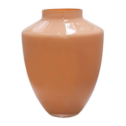 Vase The World - Tugela M pastel peach Ø28 x H36 cm Roze, Oranje