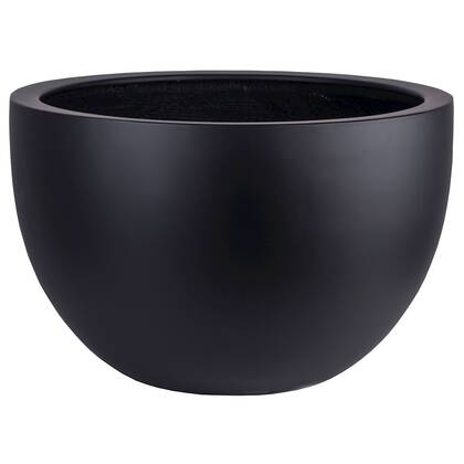 Vase The World - Louisiana - black Ø60 x H38 cm Zwart