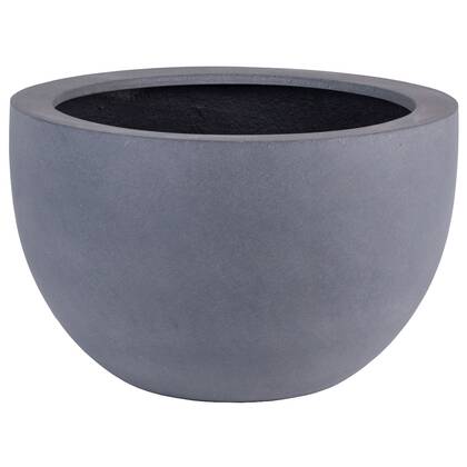 Vase The World - Louisiana grey Ø45 x H28 cm Grijs