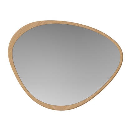 Bolia Elope Spiegel - H 57,5 x B 73,5 cm - White Pigmented Oiled Oak Beige