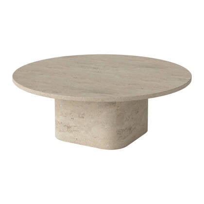 Bolia Eida Salontafel - H 32 x Ø 90 cm - Travertijn Beige