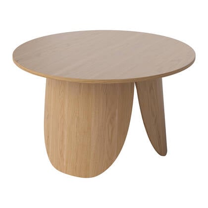 Bolia Peyote Salontafel - H 45 x Ø 80 cm - Gelakt Eiken Bruin