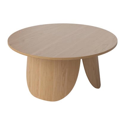 Bolia Peyote Salontafel - H 35 x Ø 80 cm - Gelakt Eiken Bruin