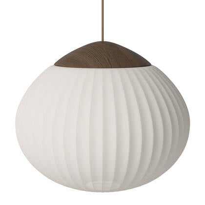 Bolia Acorn Hanglamp Ø 41 cm - Textiel - Eiken Wit