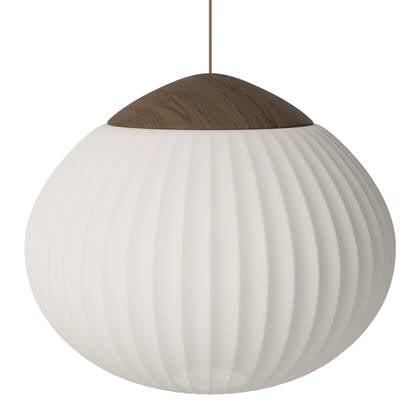 Bolia Acorn Hanglamp Ø 64 cm - Textiel - Donker Eiken Wit