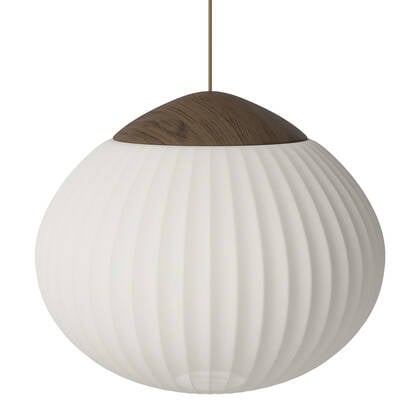 Bolia Acorn Hanglamp Ø 41 cm - Textiel - Donker Eiken Wit