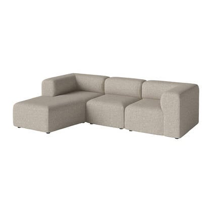 Bolia Angle 3-zitsbank met Chaise Longue Links - Dark Beige