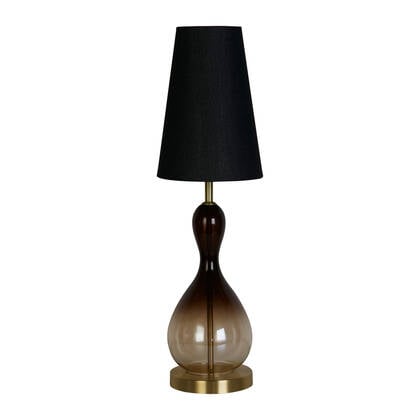 Searchlight Marakesh Tafellamp - Zwart / Goud Goud, Zwart