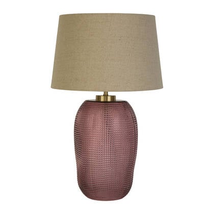 Searchlight Amethyst Tafellamp - Roze Goud, Roze
