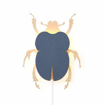Kever wandlamp Blauw