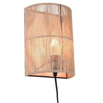 Urban Interiors - Wandlamp Diro Jute 26x18x11 Bruin