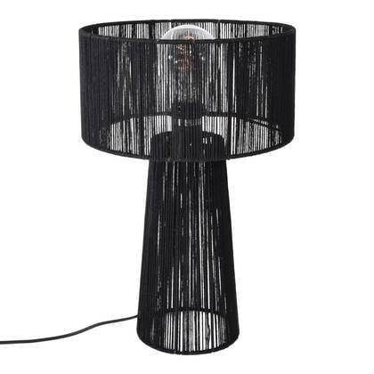 Urban Interiors - Tafellamp Diro Jute 43x30 Zwart Bruin