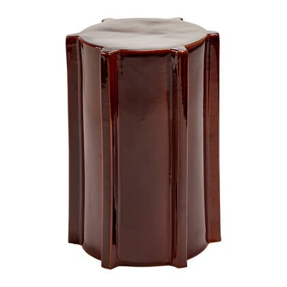 SERAX - Marie Michielssen - Pawn Bijzettafel - Geometrisch H 45,5 cm - Donker Bruin