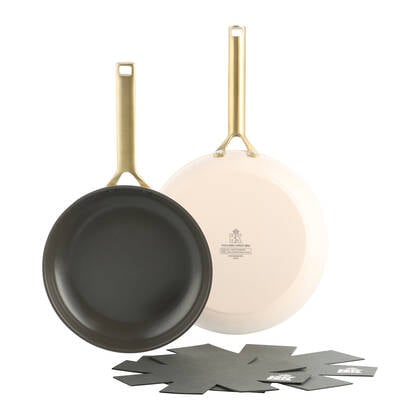 BK Sublime Koekenpannenset Ø 24 cm + Ø 28 cm - Crème Crème, Wit