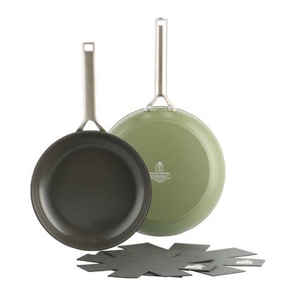 BK Sublime Koekenpannenset Ø 24 cm + Ø 28 cm - Olijf Groen