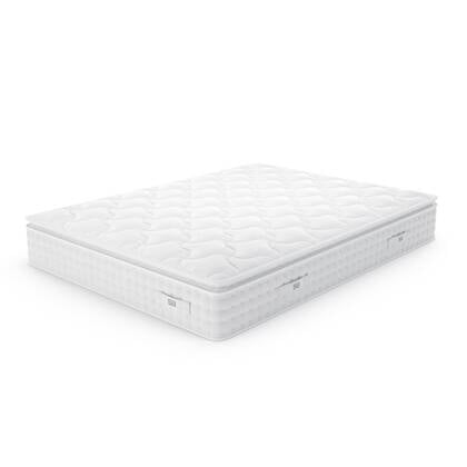 Pocketvering en traagschuim matras 180x200cm Wit