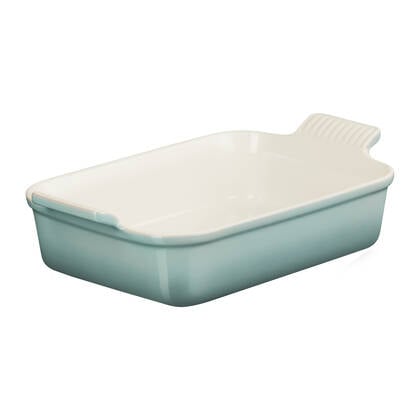 Le Creuset Heritage Ovenschaal B 26 x D 19 cm - Sea Salt Blauw, Groen