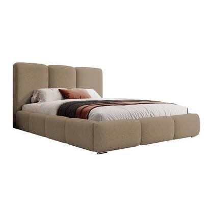 NADUVI Collection Bedframe Briar bouclé met opbergvak 160x200 Bruin