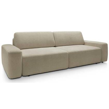 NADUVI Collection 3-zitsbank Elis met opbergvak chenille Beige