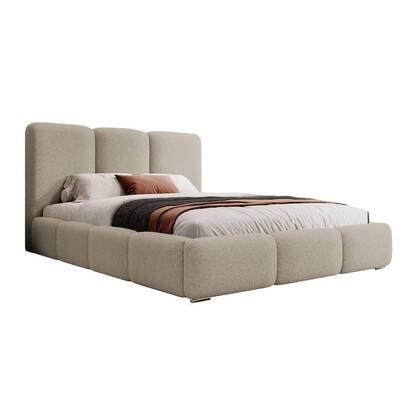 NADUVI Collection Bedframe Briar bouclé met opbergvak 160x200 Beige