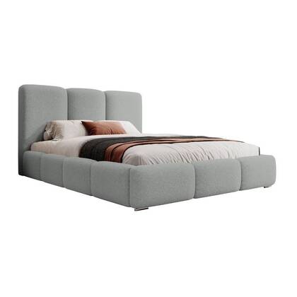 NADUVI Collection Bedframe Briar bouclé met opbergvak 140x200 Grijs