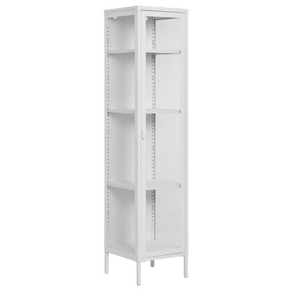House Nordic Brisbane Wit | Glas Vitrinekast Slim H180 cm