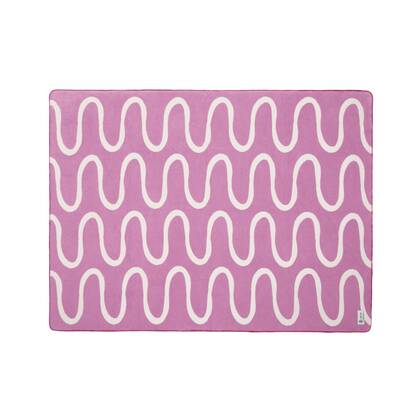 noo.ma SWIRL Katoenen deken - Lilac Fluff