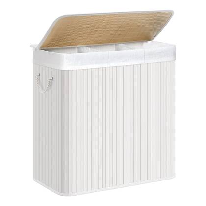 Calicosy - Wasmand van Bamboe met 3 compartimenten - B60 cm