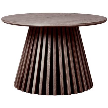 House Nordic Osaka Gerookt Eiken Salontafel Rond Bruin