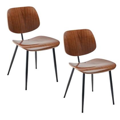 Signature - Eetkamerstoelen OLYMPIA - Set van 2 Bruin