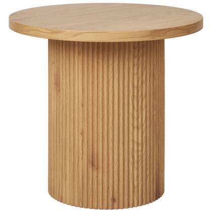 House Nordic Boavista Ronde Bijzettafel Eiken Crème