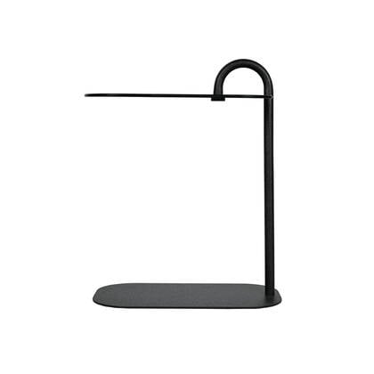Livingfurn - Bijzettafel Zwart Glas - 48x30x65cm - Amy