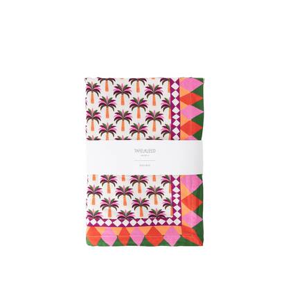 Sissy-Boy Multicolour tafelkleed met palmboom print (160x300 cm) Multicolor