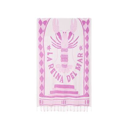 Sissy-Boy Paarse hamamdoek met kreeft