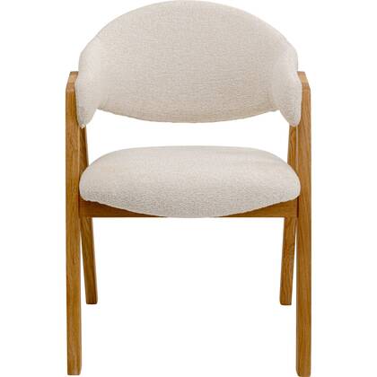 Stoel met armleuningen Julius creme Kare Design Beige