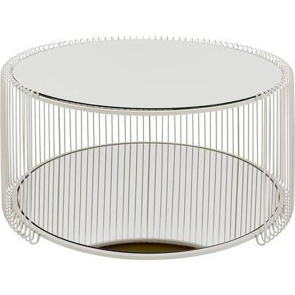 Kare Design Wire Double Salontafel - - Ø80cm Beige