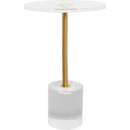 Kare Design Ghost Bijzettafel - transparant - Ø35cm