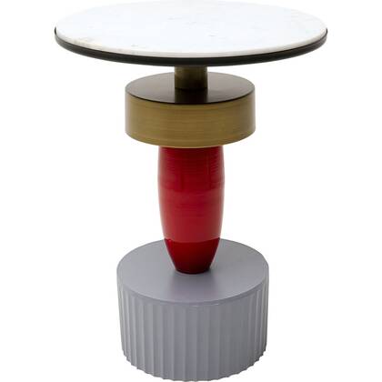 Kare Design Memphis Stone Bijzettafel - Ø40cm Multicolor