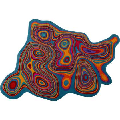 Vloerkleed Circle Shape Power 240x170cm Kare Design Multicolor