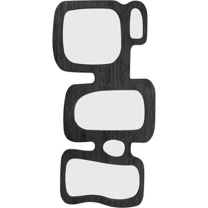 Spiegel Art Shapes 199x89cm Kare Design Zwart