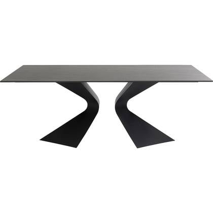 Kare Design Gloria tuintafel - keramiek - - 180x90cm Zwart