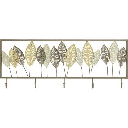Kare Design Wand Kapstok - bladeren Groen