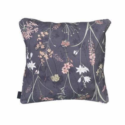 Madison Sierkussen 50x50cm Donna grey canvas eco+ met paspel Grijs