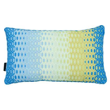Madison Sierkussen 50x30 l Suzy azur met paspel Blauw