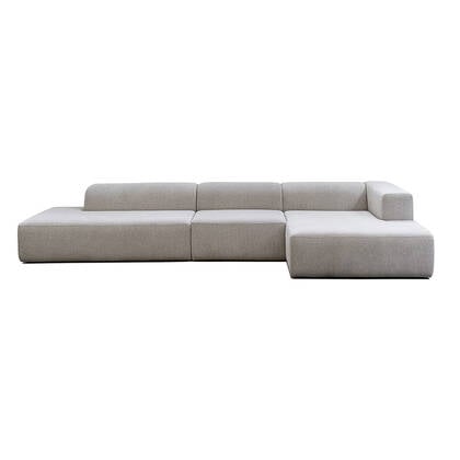 4X6 SOFA X6 modulaire hoekbank F rechts melange - 378 cm Beige